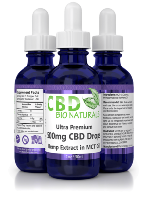 Ultra Premium<BR>500mg CBD in MCT Oil