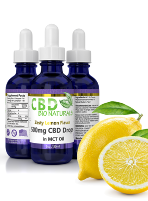 Zesty Lemon 500mg CBD in MCT Oil