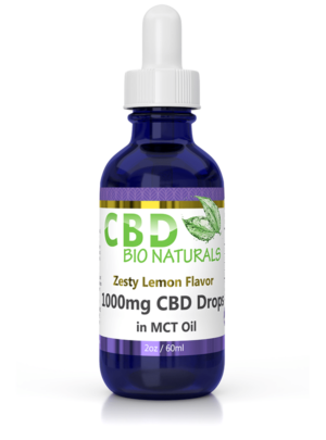 Zesty Lemon 1000mg CBD in MCT Oil